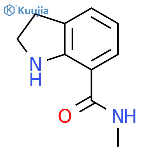 N-methyl-2,3-dihydro-1H-indole-7-carboxamide structure