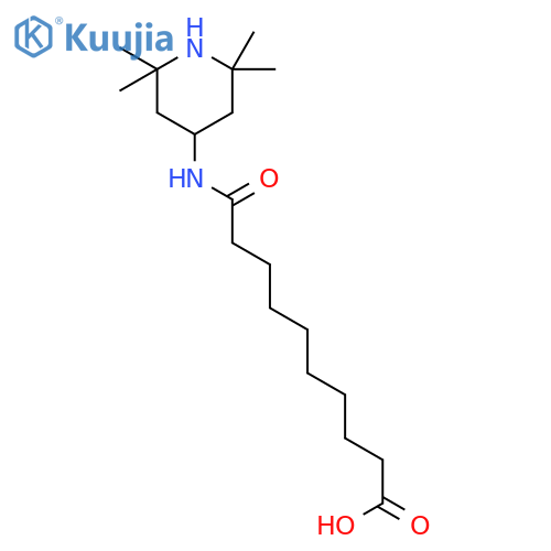 Decanoic acid, 10-oxo-10-[(2,2,6,6-tetramethyl-4-piperidinyl)amino]- structure