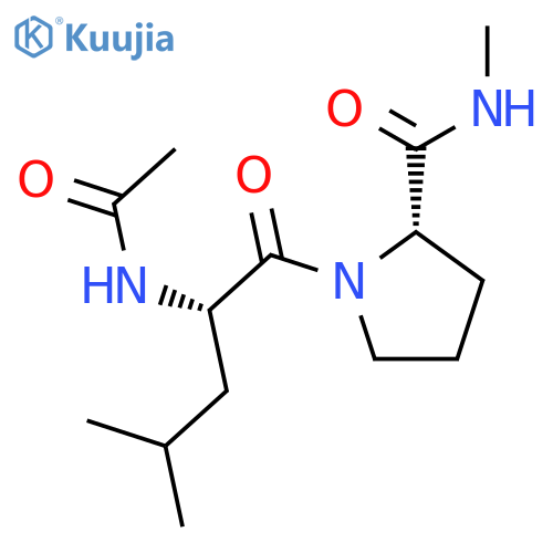 L-Prolinamide, N-acetyl-L-leucyl-N-methyl- structure