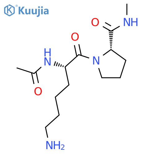 L-PROLINAMIDE, N2-ACETYL-L-LYSYL-N-METHYL- structure