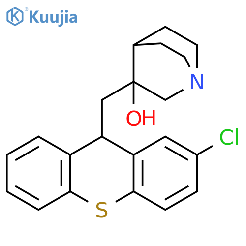 1-Azabicyclo[2.2.2]octan-3-ol, 3-[(2-chloro-9H-thioxanthen-9-yl)methyl]- structure