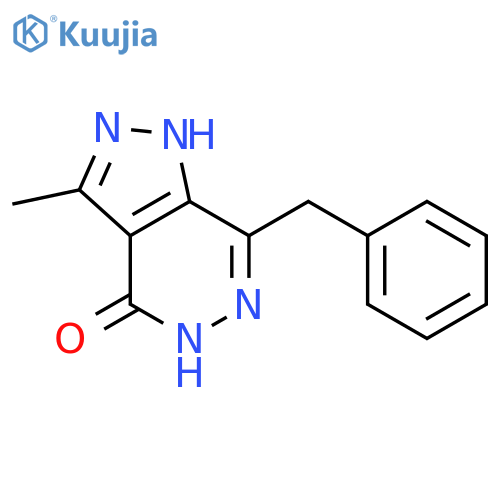 4H-Pyrazolo[3,4-d]pyridazin-4-one,1,5-dihydro-3-methyl-7-(phenylmethyl)- structure