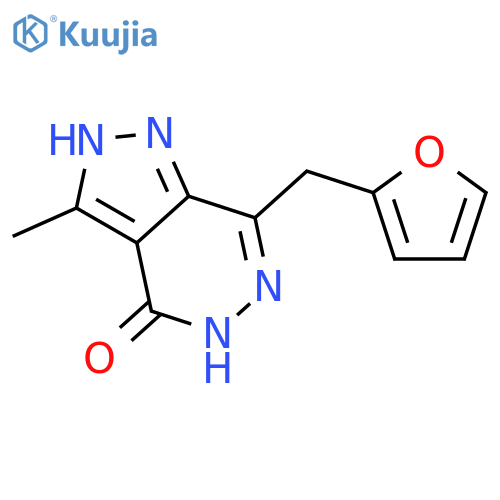7-(furan-2-ylmethyl)-3-methyl-2,5-dihydropyrazolo[3,4-d]pyridazin-4-one structure