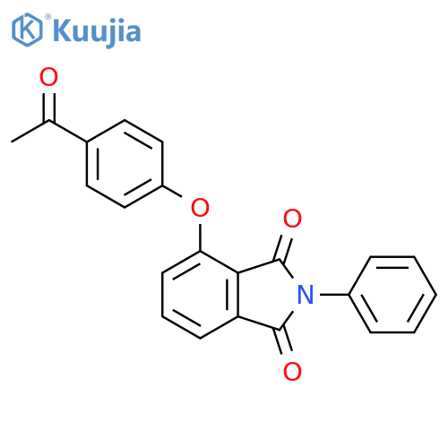 1H-Isoindole-1,3(2H)-dione, 4-(4-acetylphenoxy)-2-phenyl- structure