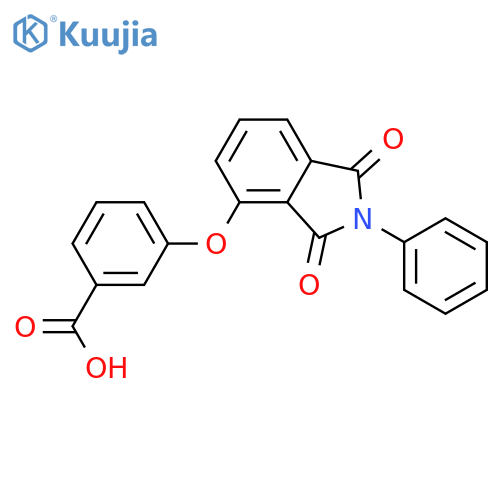 BENZOIC ACID, 3-[(2,3-DIHYDRO-1,3-DIOXO-2-PHENYL-1H-ISOINDOL-4-YL)OXY]- structure