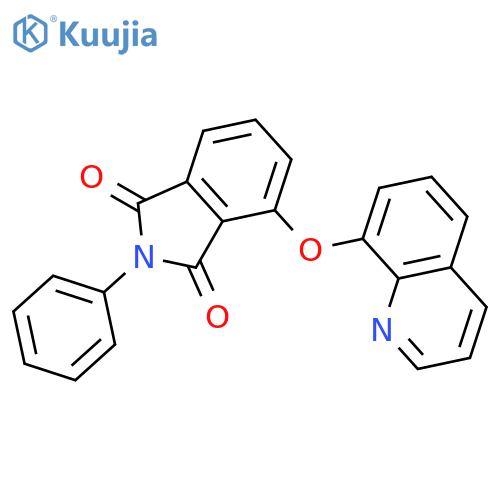 1H-ISOINDOLE-1,3(2H)-DIONE, 2-PHENYL-4-(8-QUINOLINYLOXY)- structure