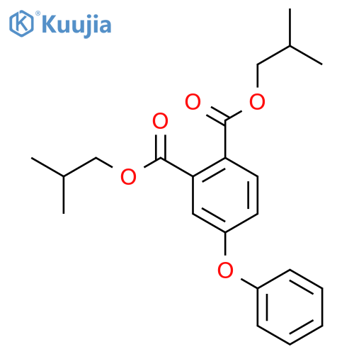 1,2-Benzenedicarboxylic acid, 4-phenoxy-, bis(2-methylpropyl) ester structure