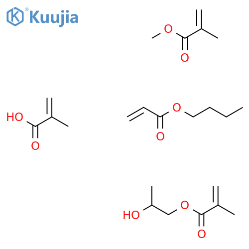Butyl prop-2-enoate;2-hydroxypropyl 2-methylprop-2-enoate;methyl 2-methylprop-2-enoate;2-methylprop-2-enoic acid structure