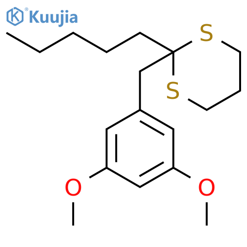 1,3-DITHIANE, 2-[(3,5-DIMETHOXYPHENYL)METHYL]-2-PENTYL- structure
