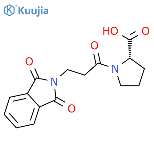 L-Proline, 1-[3-(1,3-dihydro-1,3-dioxo-2H-isoindol-2-yl)-1-oxopropyl]- structure