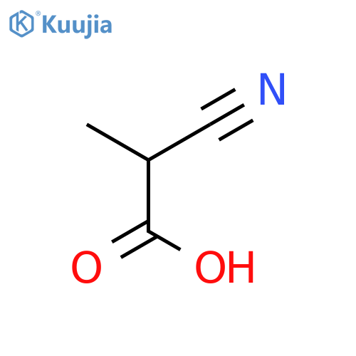 2-cyano-2-methylacetic acid structure