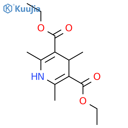 3,5-Dicarbethoxy-1,4-dihydro-2,4,6-trimethylpyridine structure