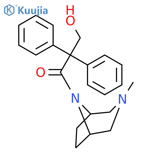 3-hydroxy-1-(3-methyl-3,8-diazabicyclo[3.2.1]oct-8-yl)-2,2-diphenylpropan-1-one structure