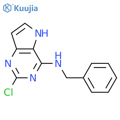 N-Benzyl-2-chloro-5H-pyrrolo3,2-dpyrimidin-4-amine structure