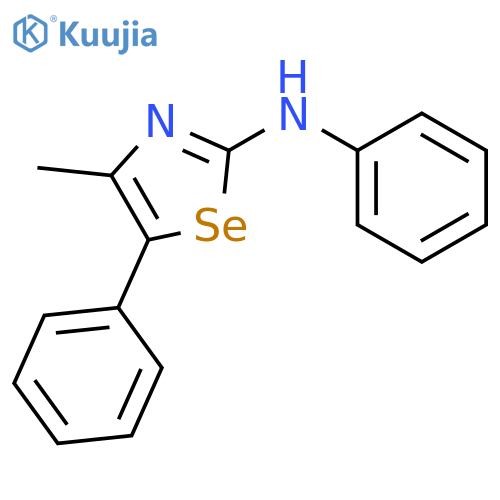 2-SELENAZOLAMINE, 4-METHYL-N,5-DIPHENYL- structure