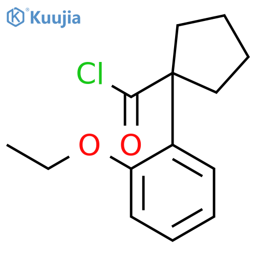 Cyclopentanecarbonyl chloride, 1-(2-ethoxyphenyl)- structure