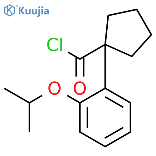 Cyclopentanecarbonyl chloride, 1-[2-(1-methylethoxy)phenyl]- structure
