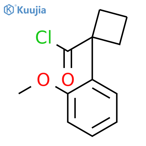 Cyclobutanecarbonyl chloride, 1-(2-methoxyphenyl)- structure