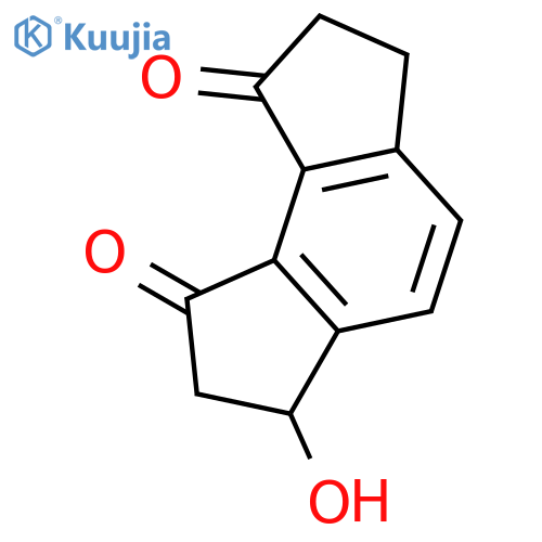 AS-INDACENE-1,8-DIONE, 2,3,6,7-TETRAHYDRO-3-HYDROXY- structure