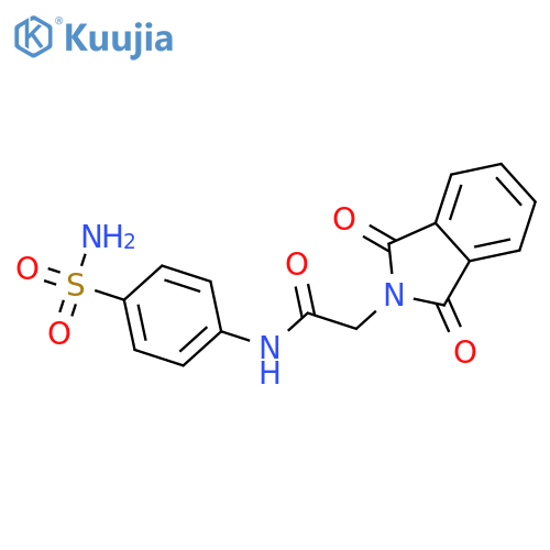 2-(1,3-dioxo-2,3-dihydro-1H-isoindol-2-yl)-N-(4-sulfamoylphenyl)acetamide structure