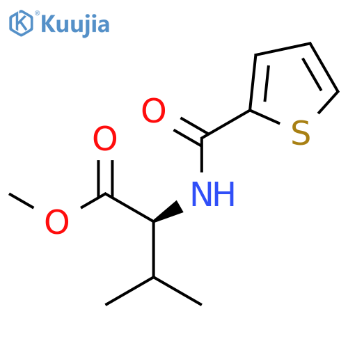 L-Valine, N-(2-thienylcarbonyl)-, methyl ester structure