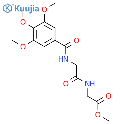 GLYCINE, N-[N-(3,4,5-TRIMETHOXYBENZOYL)GLYCYL]-, METHYL ESTER structure