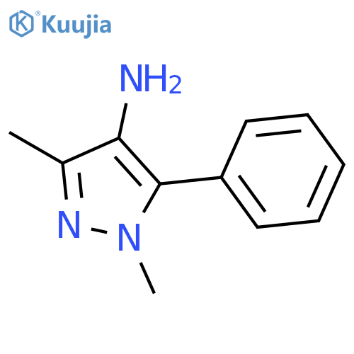 1H-PYRAZOL-4-AMINE, 1,3-DIMETHYL-5-PHENYL- structure