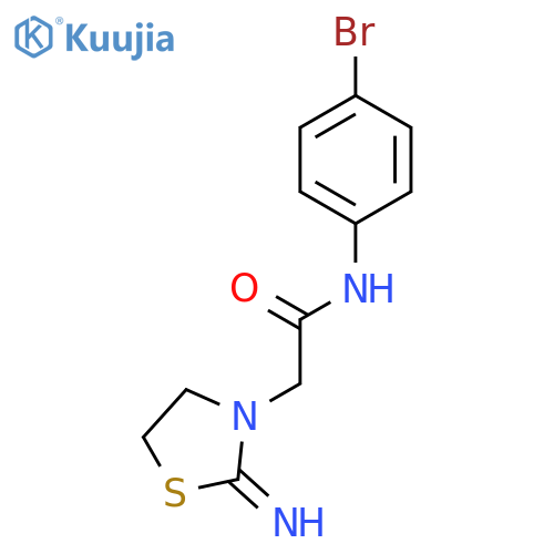 3-Thiazolidineacetamide, N-(4-bromophenyl)-2-imino- structure