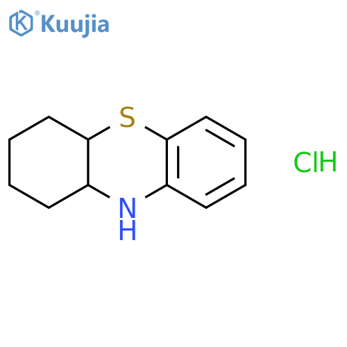 1H-Phenothiazine, 2,3,4,4a,10,10a-hexahydro-, hydrochloride structure
