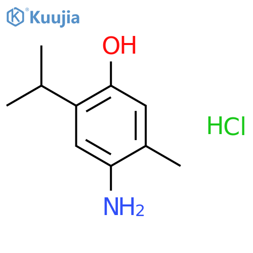 4-amino-5-methyl-2-(propan-2-yl)phenol hydrochloride structure