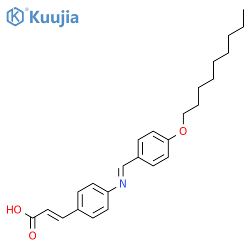 3-{4-[(E)-{[4-(Nonyloxy)phenyl]methylidene}amino]phenyl}prop-2-enoic acid structure