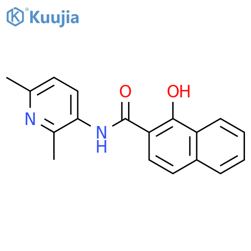 2-NAPHTHALENECARBOXAMIDE, N-(2,6-DIMETHYL-3-PYRIDINYL)-1-HYDROXY- structure