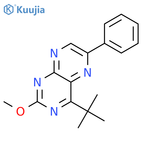 Pteridine, 4-(1,1-dimethylethyl)-2-methoxy-6-phenyl- structure