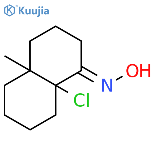1(2H)-Naphthalenone, 8a-chlorooctahydro-4a-methyl-, oxime structure