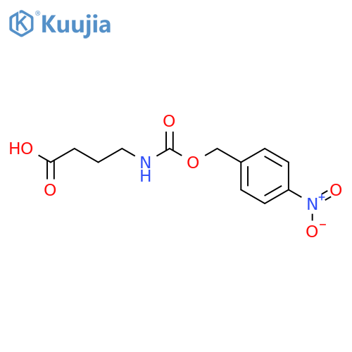 Butanoic acid, 4-[[[(4-nitrophenyl)methoxy]carbonyl]amino]- structure