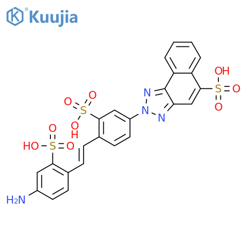 2H-Naphtho[1,2-d]triazole-5-sulfonicacid, 2-[4-[2-(4-amino-2-sulfophenyl)ethenyl]-3-sulfophenyl]- structure