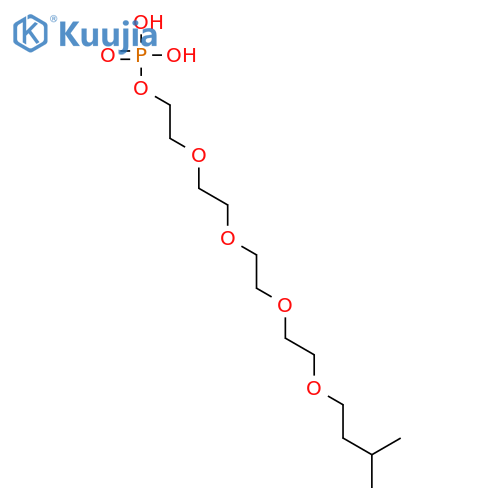 3,6,9,12-Tetraoxahexadecan-1-ol,15-methyl-, 1-(dihydrogen phosphate) structure