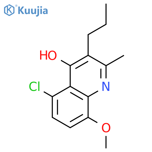 4-Quinolinol, 5-chloro-8-methoxy-2-methyl-3-propyl- structure