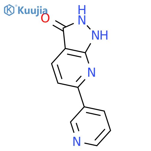 3H-Pyrazolo[3,4-b]pyridin-3-one, 1,2-dihydro-6-(3-pyridinyl)- structure