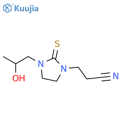 1-Imidazolidinepropanenitrile, 3-(2-hydroxypropyl)-2-thioxo- structure