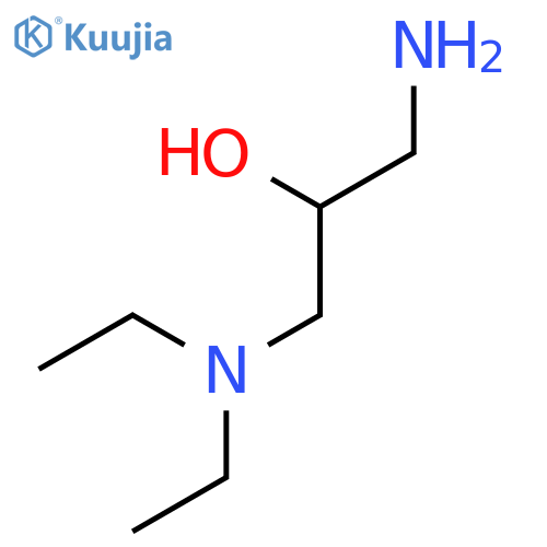1-amino-3-diethylaminopropan-2-ol structure