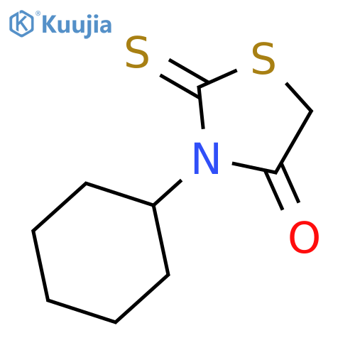 3-cyclohexyl-2-sulfanylidene-1,3-thiazolidin-4-one structure