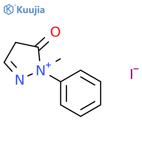 1-Methyl-5-oxo-1-phenyl-4,5-dihydro-1H-pyrazol-1-ium iodide structure