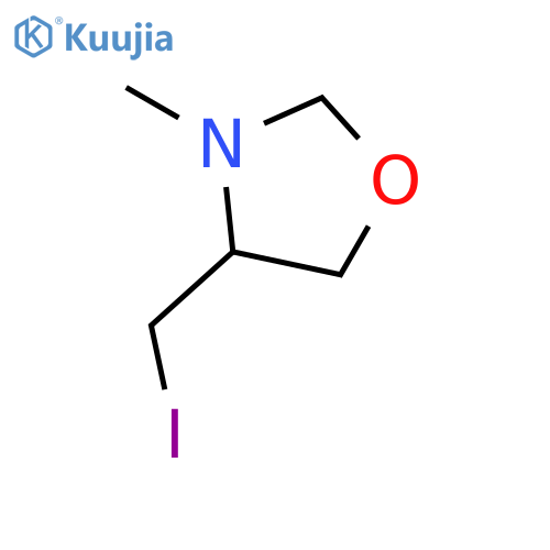 Oxazolidine, 4-(iodomethyl)-3-methyl- structure