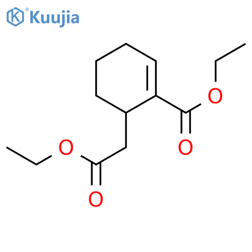 2-CYCLOHEXENE-1-ACETIC ACID, 2-(ETHOXYCARBONYL)-, ETHYL ESTER structure