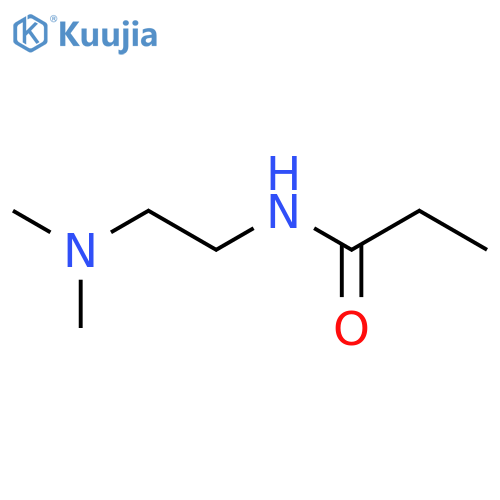 N-[2-(dimethylamino)ethyl]propanamide structure