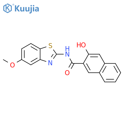 2-Naphthalenecarboxamide, 3-hydroxy-N-(5-methoxy-2-benzothiazolyl)- structure