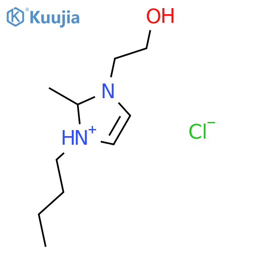 1H-IMIDAZOLIUM, 1-BUTYL-3-(2-HYDROXYETHYL)-2-METHYL-, CHLORIDE structure