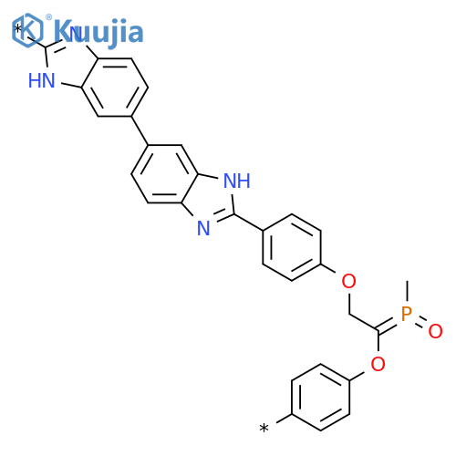 POLY[[5,5'-BI-1H-BENZIMIDAZOLE]-2,2'-DIYL-1,4-PHENYLENEOXYMETHYLENE(METHYLPHOSPHINYLIDENE)METHYLENEOXY-1,4-PHENYLENE] structure