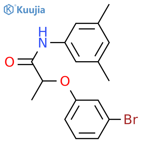 2-(3-bromophenoxy)-N-(3,5-dimethylphenyl)propanamide structure